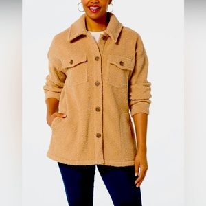 G by Giuliana Sherpa Fleece Comfort Shacket